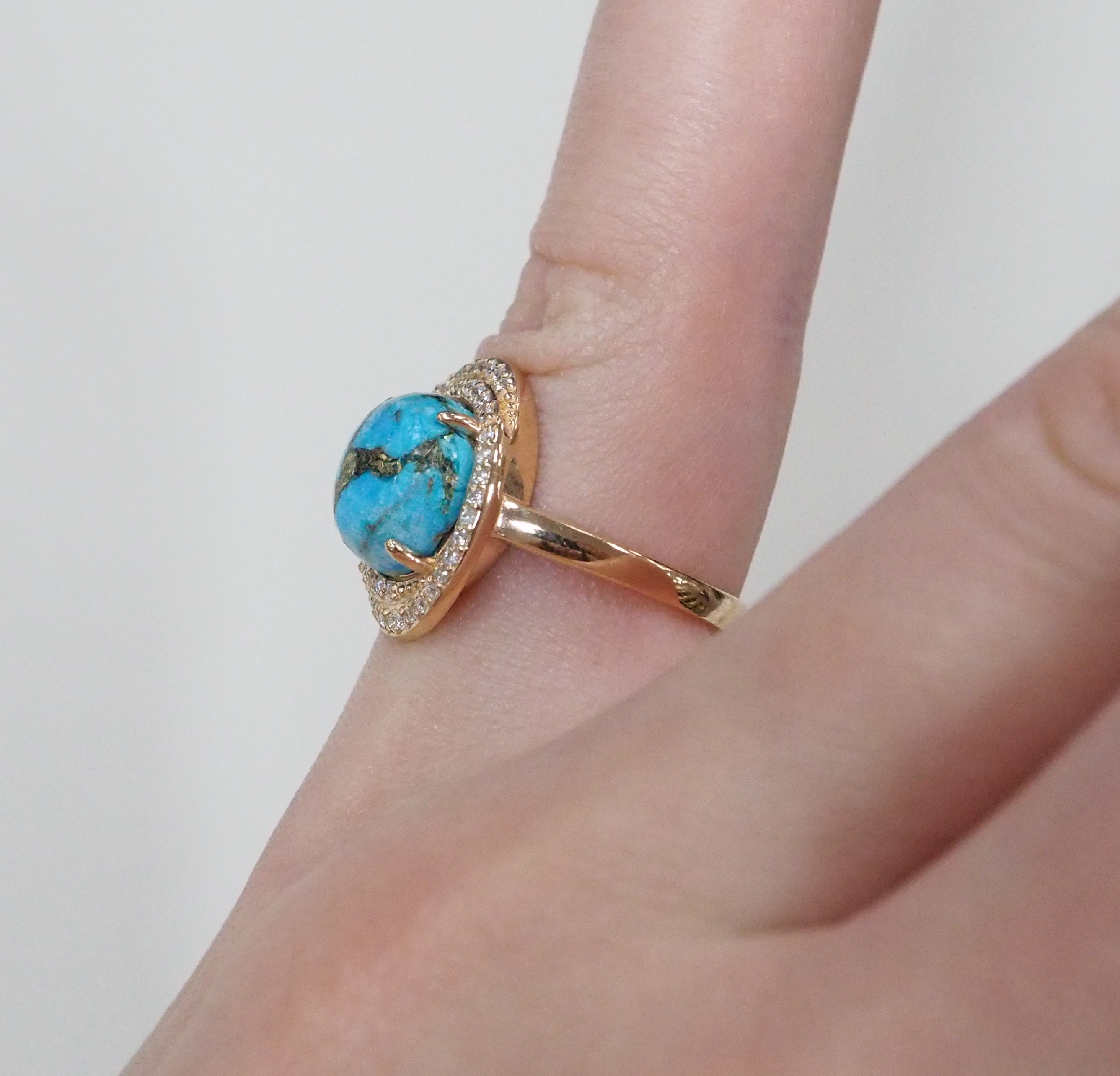 Серебряное кольцо с бирюзой